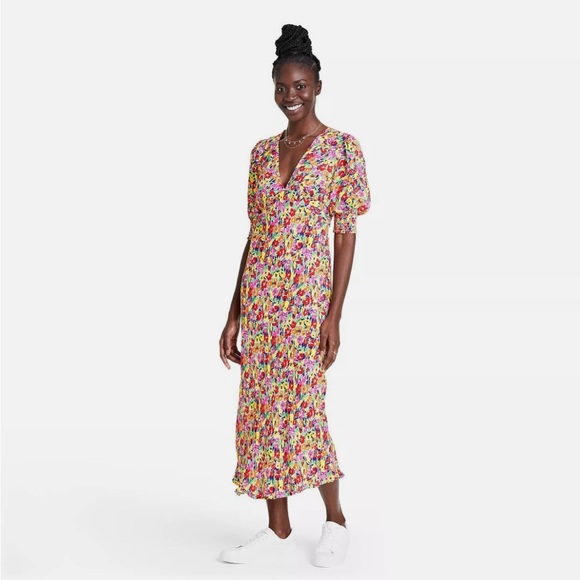 RIXO x Target Multicolor Floral Midi Dress - Picture 1 of 3